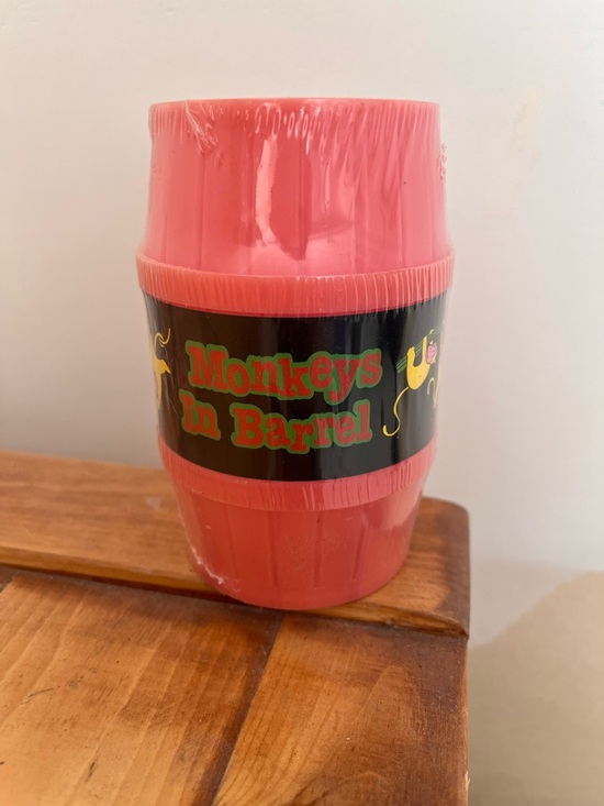Other - Monkeys in a Barrel Game | 12 Red Stacking Barrels | New Sealed